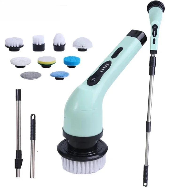 9-in-1 Electric Spin Scrubber | Kitchen & Bathroom Brush Electric Spin Scrubber QXL