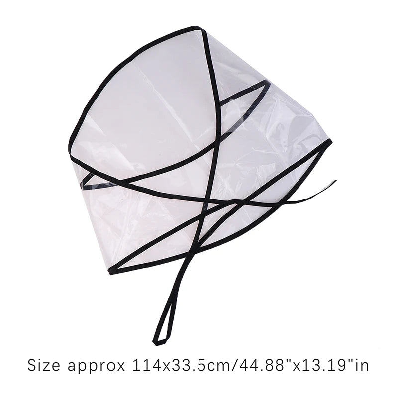 Clear Rain Bonnet Hat – Waterproof Hairstyle Protector Rain Bonnet Hat QXL Black