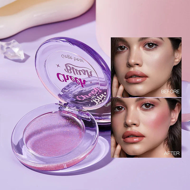 Gogo Bear Crystal Cream Blush | Moisturizing Color Enhancer Cream Blush QXL