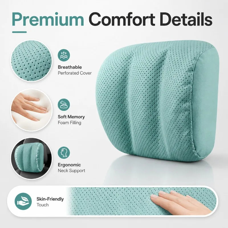 Car Headrest Pillow | Memory Foam Neck Cushion – 6 Colors Car Headrest Pillow QXL
