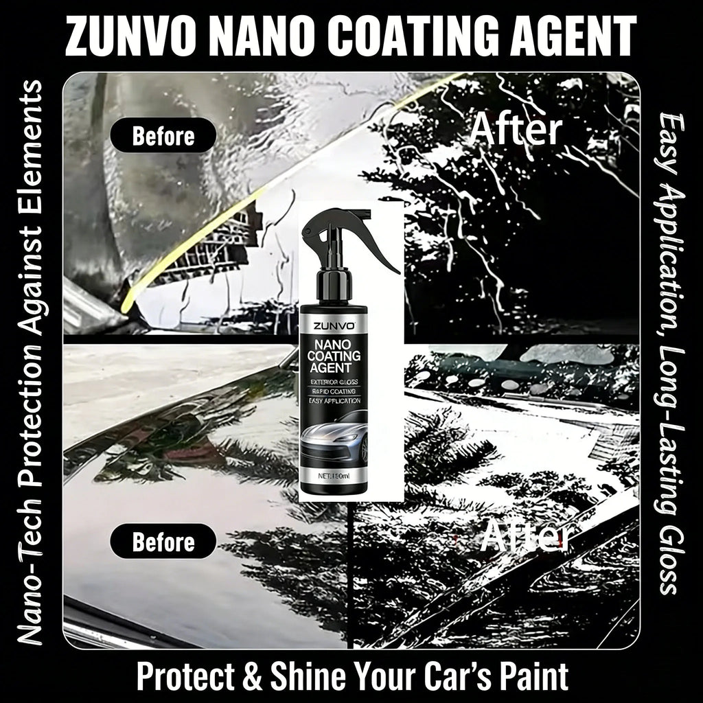 Car Nano Coating Spray – Exterior Gloss & Hydrophobic Shield Nano Coating Spray QXL
