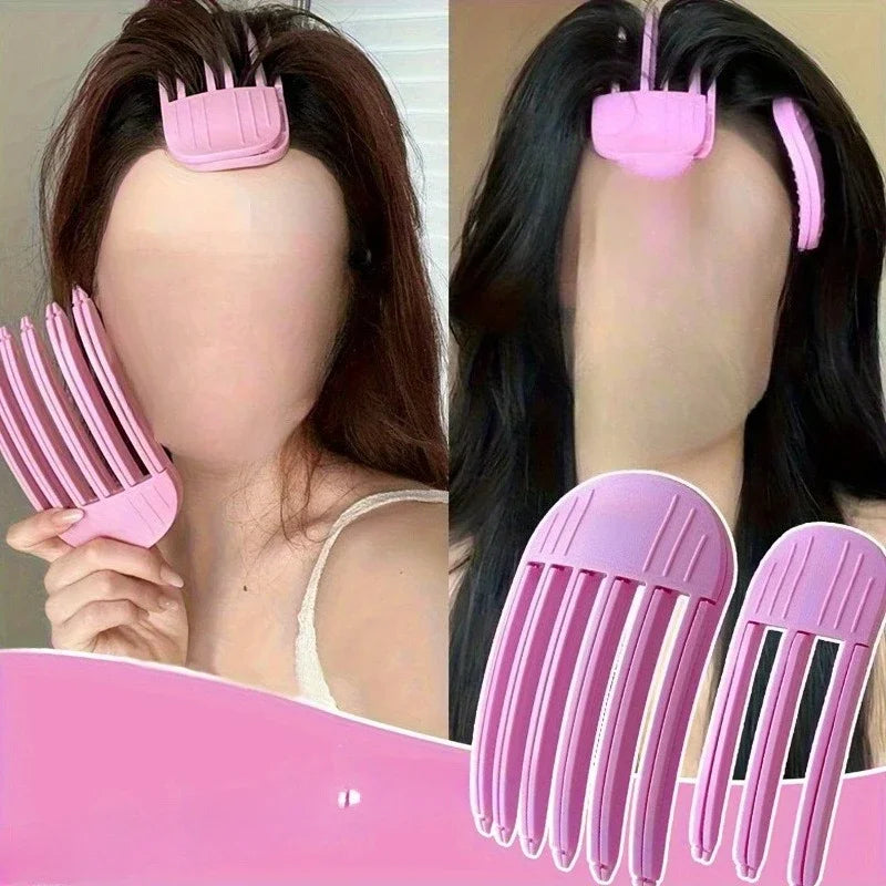 2-Pack Lazy Hair Root Styling Clips | Skull Top Comb Hair Styling Clip QXL