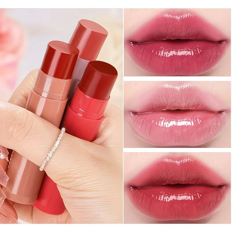 3-Piece Moisturizing Lip Set | Balm, Gloss & Long-Lasting Color Lip Care Set QXL