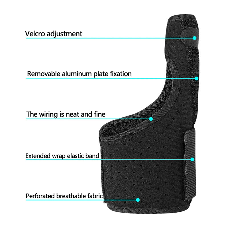 Little Finger Splint & Wrist Support Strap | Aluminum Guard Finger Splint Brace QXL