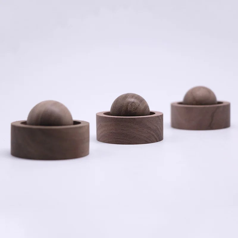 Black Walnut Wood Ball Car Essential Oil Diffuser 5×3.5cm Essential Oil Diffuser QXL