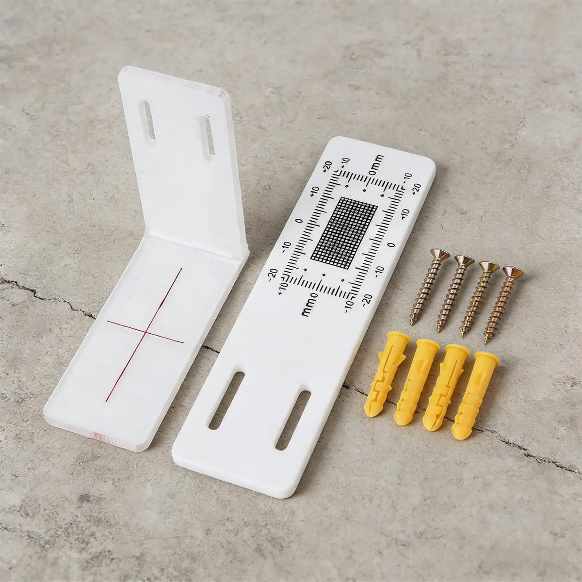 L-Shape Acrylic Crack Monitor | Wall Crack Detection Gauge Crack Monitoring Gauge QXL