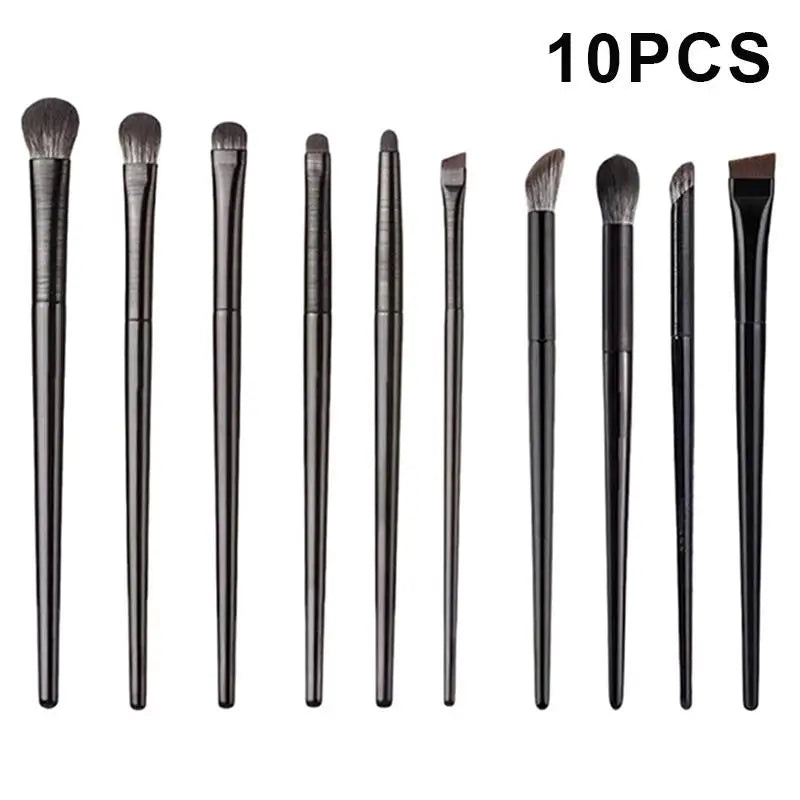 Professional Eye Makeup Brush Set | Soft Nylon 5–10 Pcs Eye Makeup Brush Set QXL 10Pcs