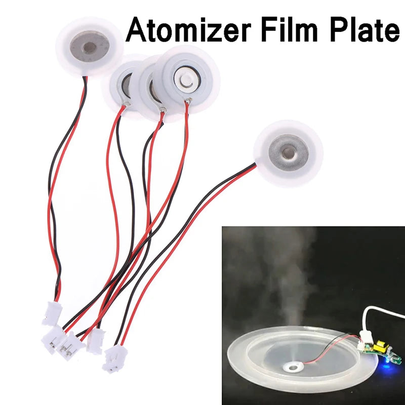 5-Pack 16mm Ultrasonic Atomizer Film Plates | Mist Maker Ultrasonic Transducer Disc QXL