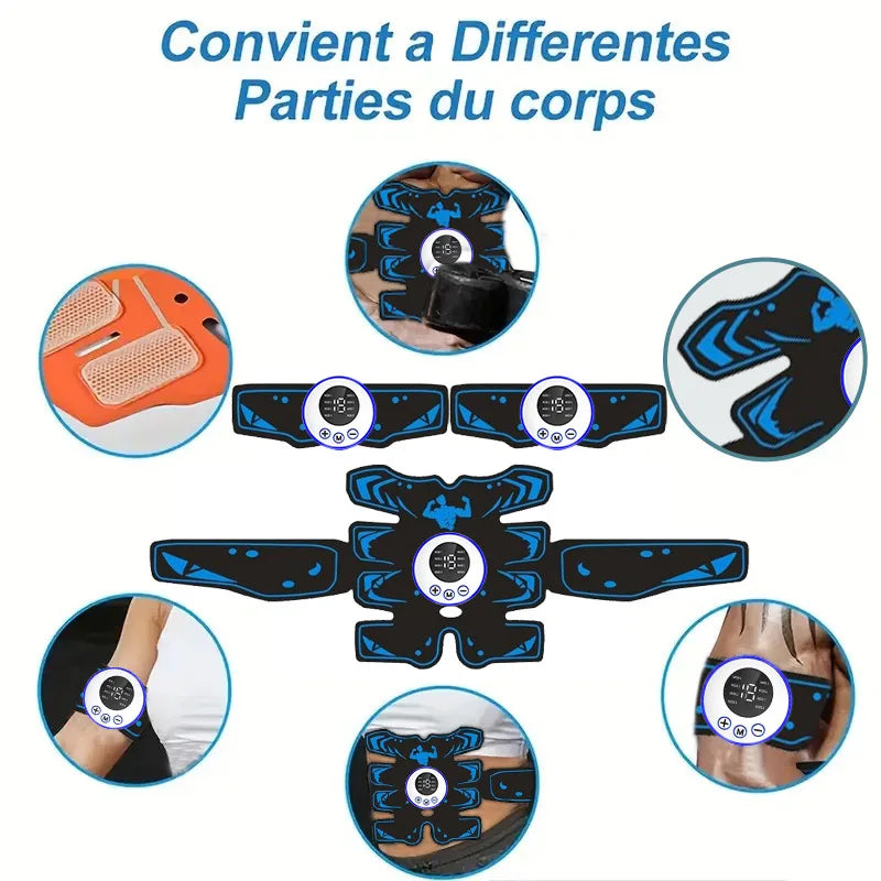 EMS Abdominal Stimulator Belt | 8 Modes 19 Levels Muscle Toner EMS Muscle Toner Belt QXL