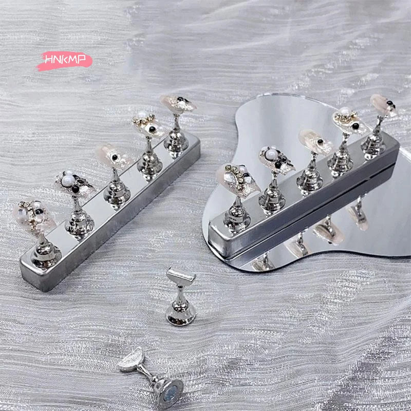 Magnetic Nail Art Practice Stand Set – 5 Holders & Base Nail Art Practice Stand QXL