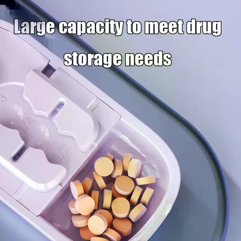 3-in-1 Pill Cutter & Organizer | Half, Third & Quarter Split Pill Cutter Organizer QXL