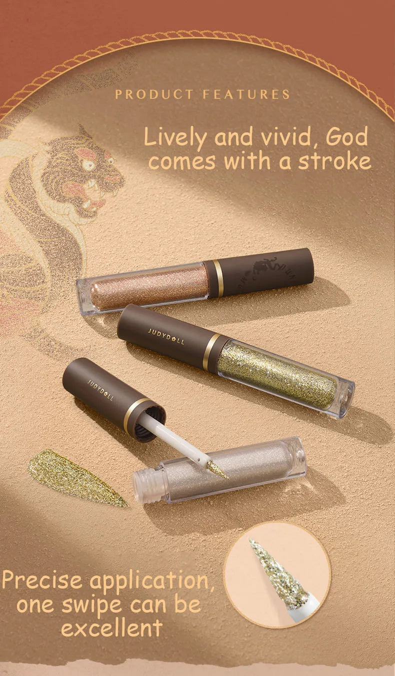 Judydoll Shimmer Glitter Liquid Eyeshadow | Highlighter Eye Makeup Liquid Eyeshadow QXL