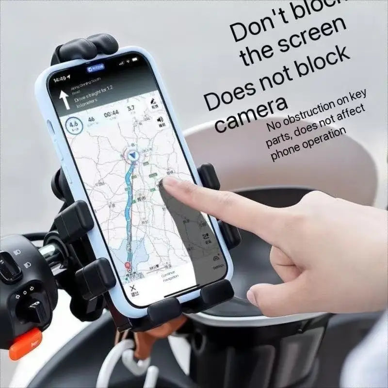 360° Rotatable Bike Phone Holder – Shockproof Universal Mount Bike Phone Mount QXL