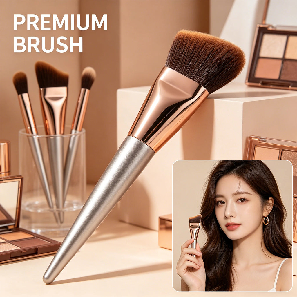 Flawless Foundation Brush | Soft, Even Coverage Makeup Tool Foundation Brush QXL