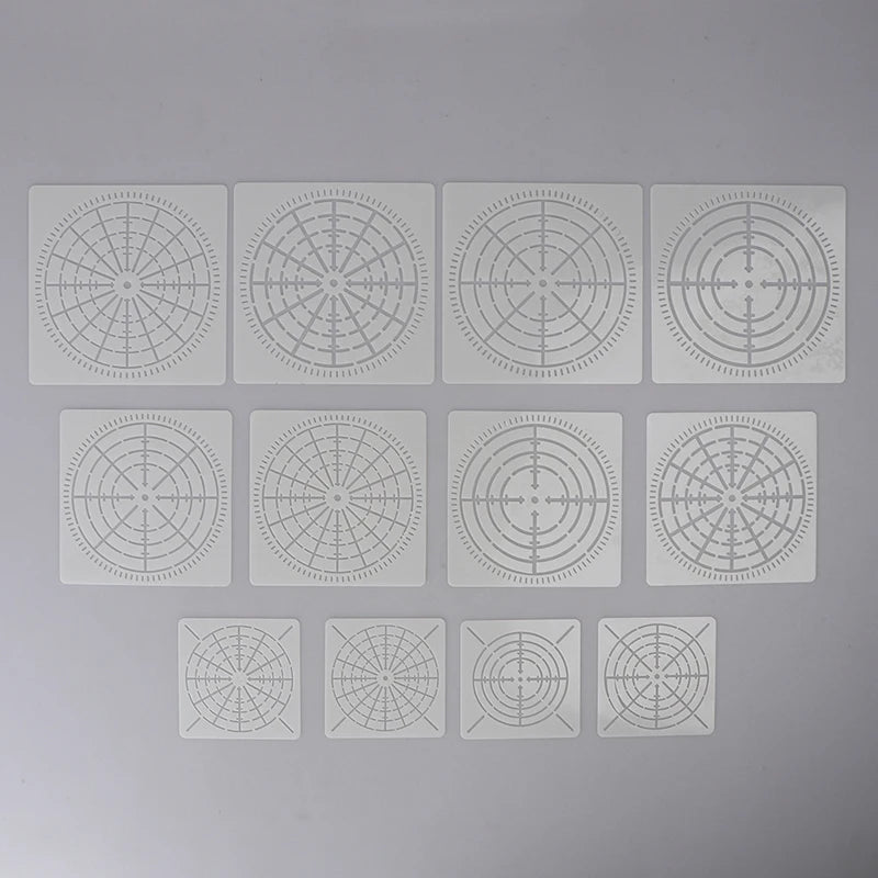 12-Pack Reusable Mandala Stencils | DIY Dotting Craft Templates Craft Stencil Set QXL