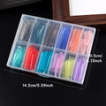 144-Pc Reusable Nail Dual Forms | Colorful Extension Mold Kit Nail Extension Molds QXL 144pcs