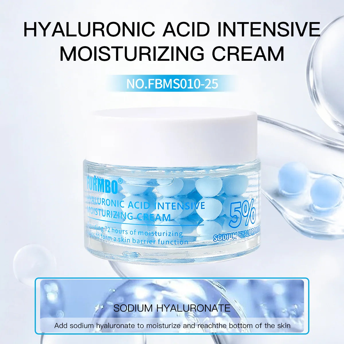 Collagen Protein Moisturizing Facial Cream | All Skin Types 60g Facial Moisturizer Cream QXL FBMS010-blue