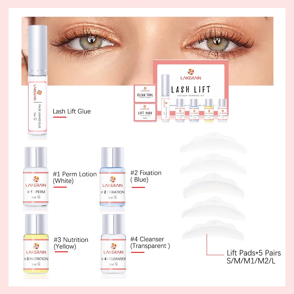 Lash Lift Kit – Semi-Permanent Eyelash Perm & Curl Set Lash Lift Kit QXL