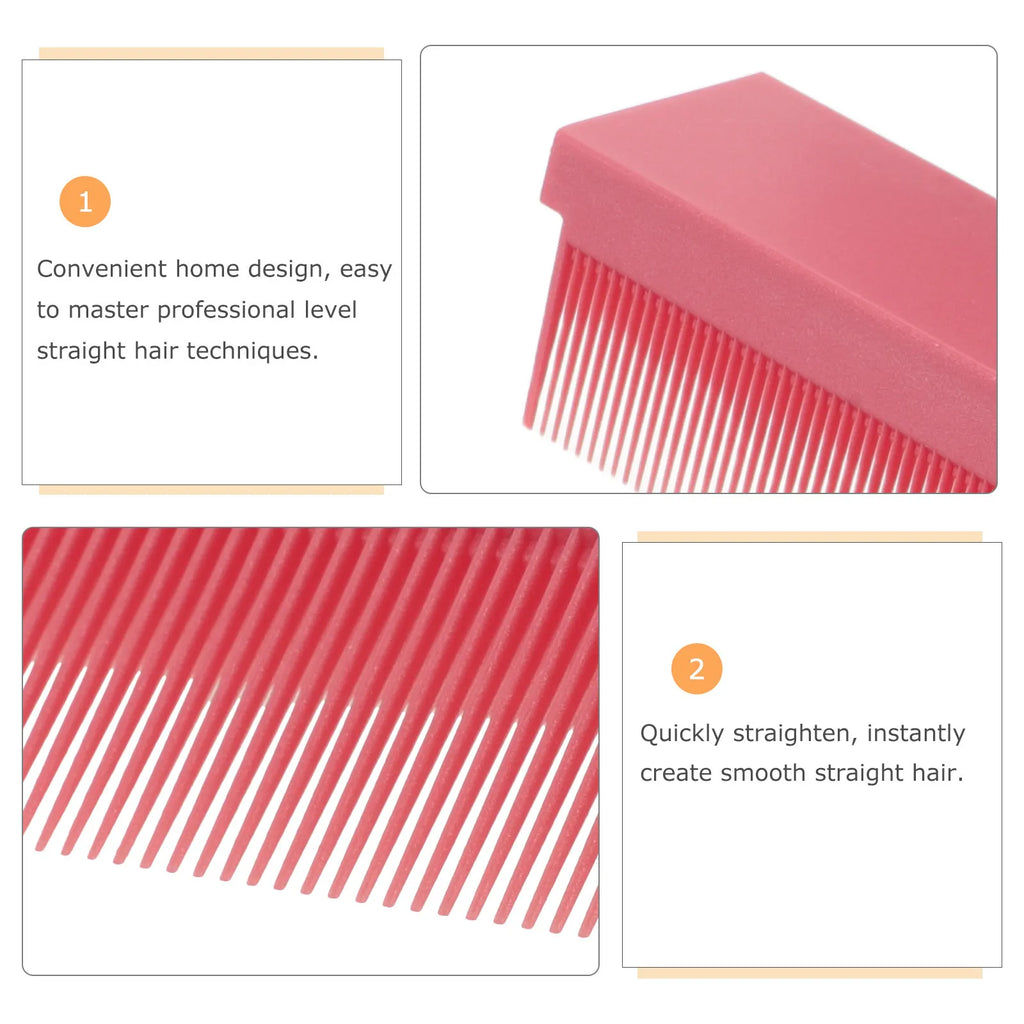 4-Pc Hair Straightening Comb Set | Flat Iron Attachment Hair Straightening Comb QXL