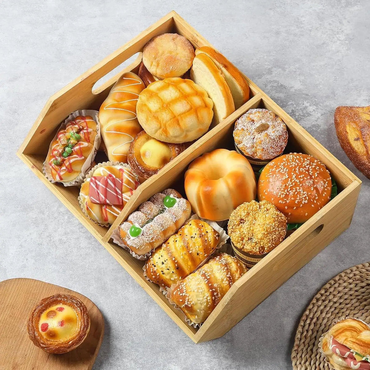 Stackable Bamboo Pantry Storage Bins | Kitchen Organizer Pantry Storage Bin QXL