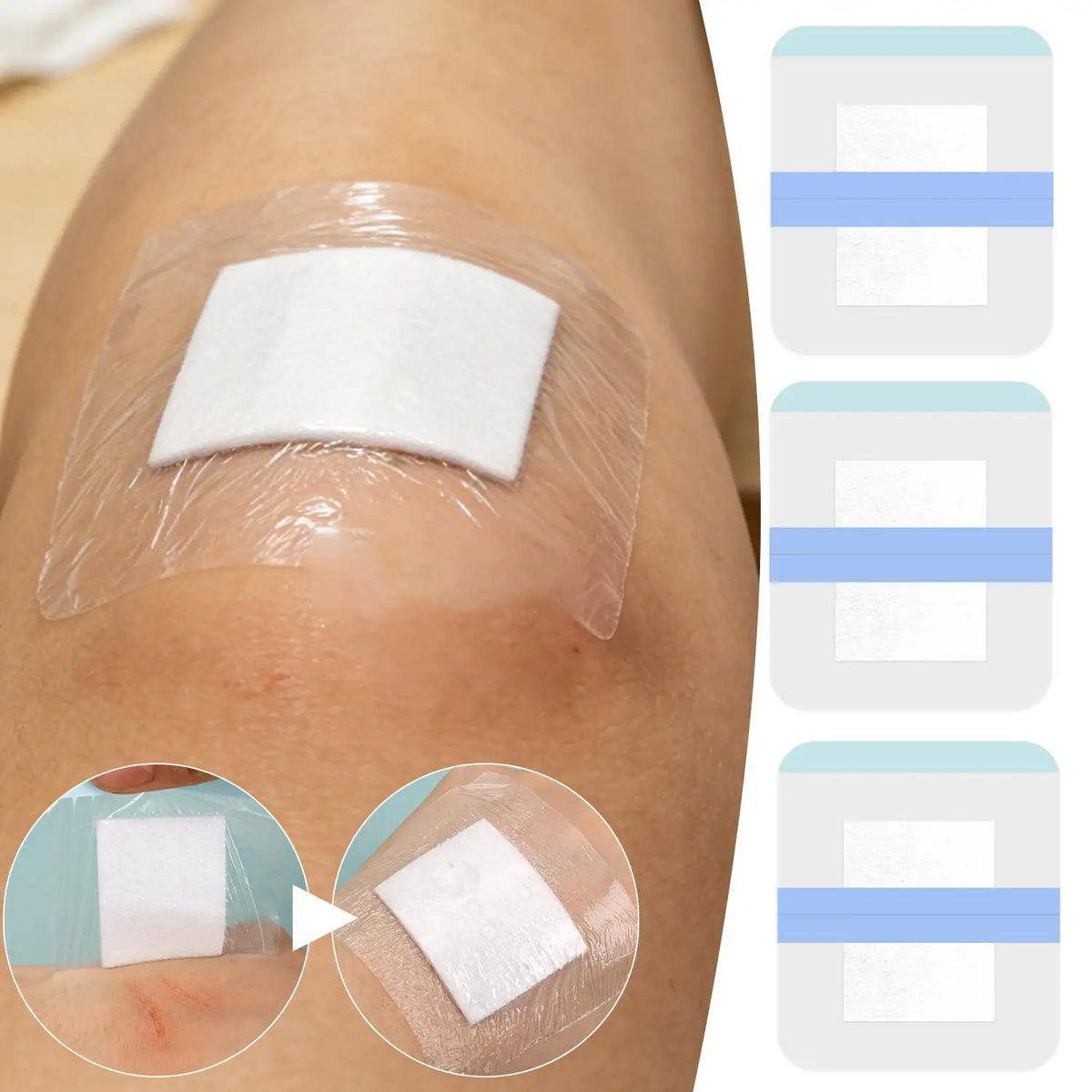 Clear PU Wound Dressing Patches | Waterproof Adhesive Bandages Wound Dressing Patch QXL