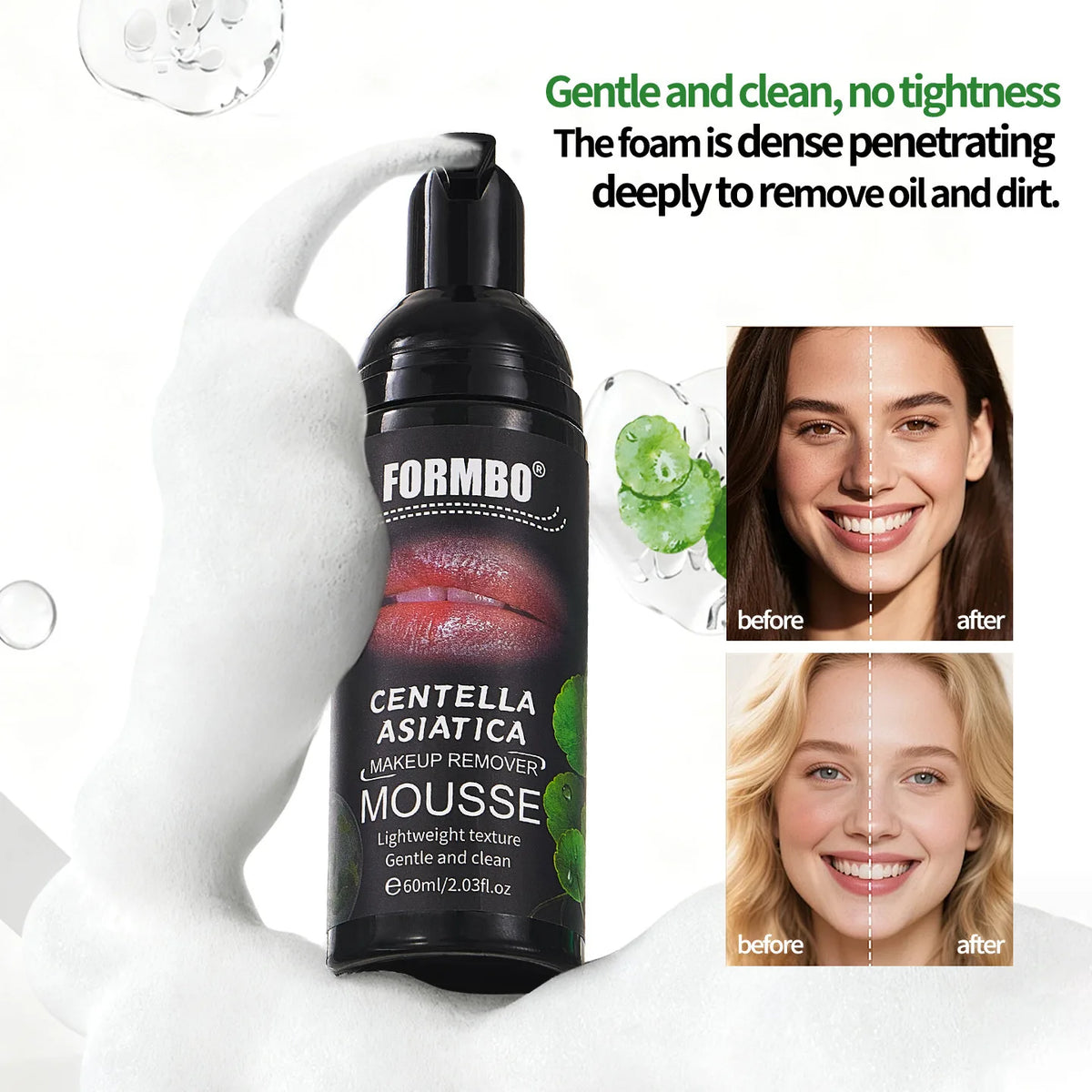 Moisturizing Foam Facial Cleanser | Cloud Mousse 60ml Foam Facial Cleanser QXL
