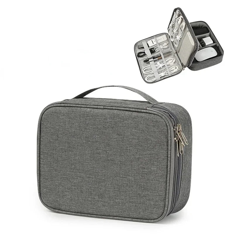 Waterproof Travel Cable Organizer Bag | Digital Electronics Cable Organizer Bag QXL