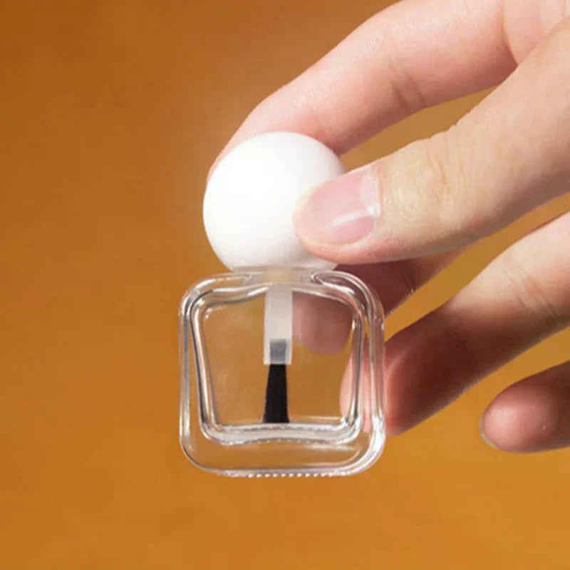 Empty Glass Nail Polish Bottles with Brush | 8/10/15ml Nail Polish Bottle QXL