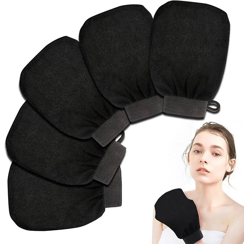 Dual-Side Silicone Exfoliating Glove | Body Scrubber for Shower Body Exfoliating Glove QXL