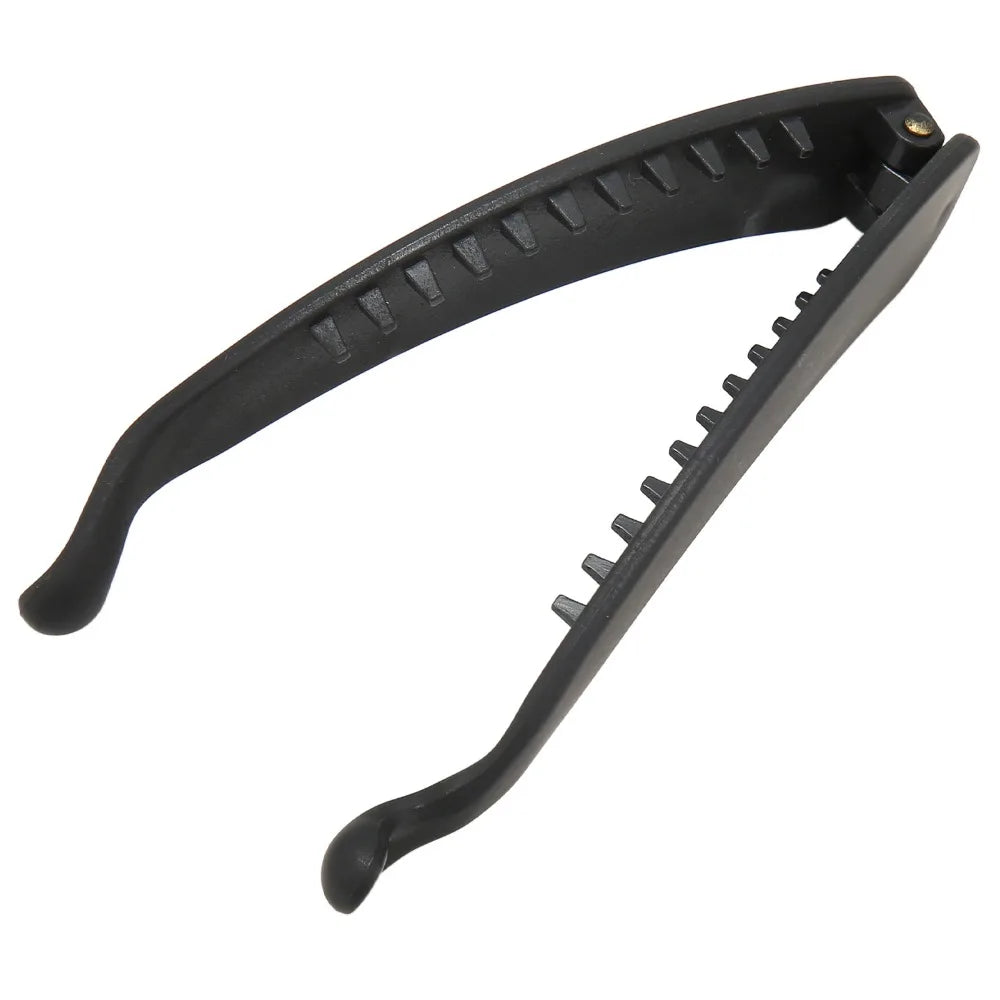 10-Pack Black Banana Hair Clips | Flexible Ponytail Holder Banana Hair Clip QXL