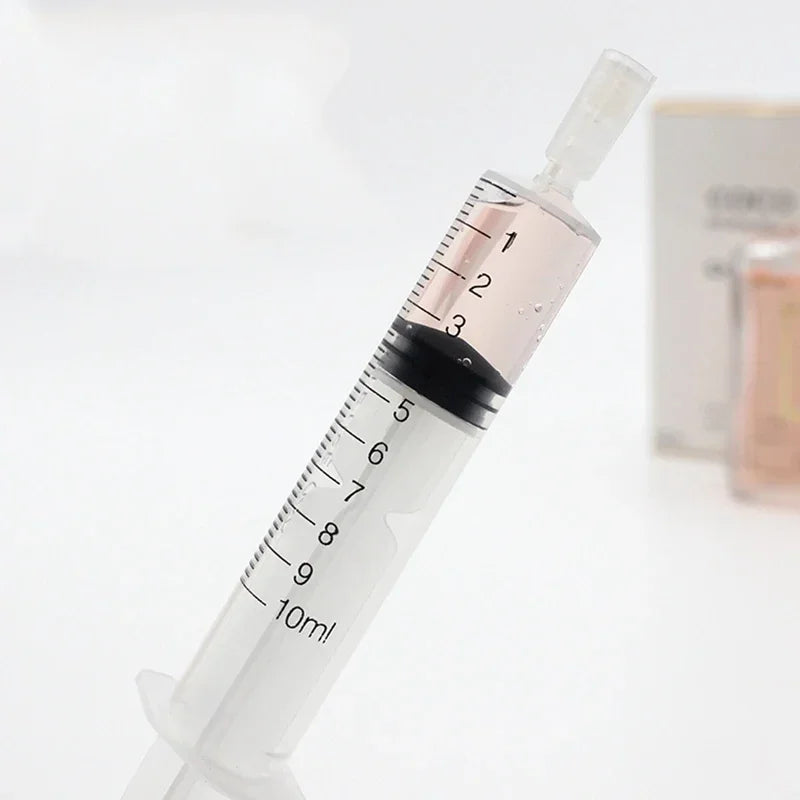 10-Pack 10ml Plastic Syringes for Perfume & Cosmetic Refills Cosmetic Refill Syringe QXL