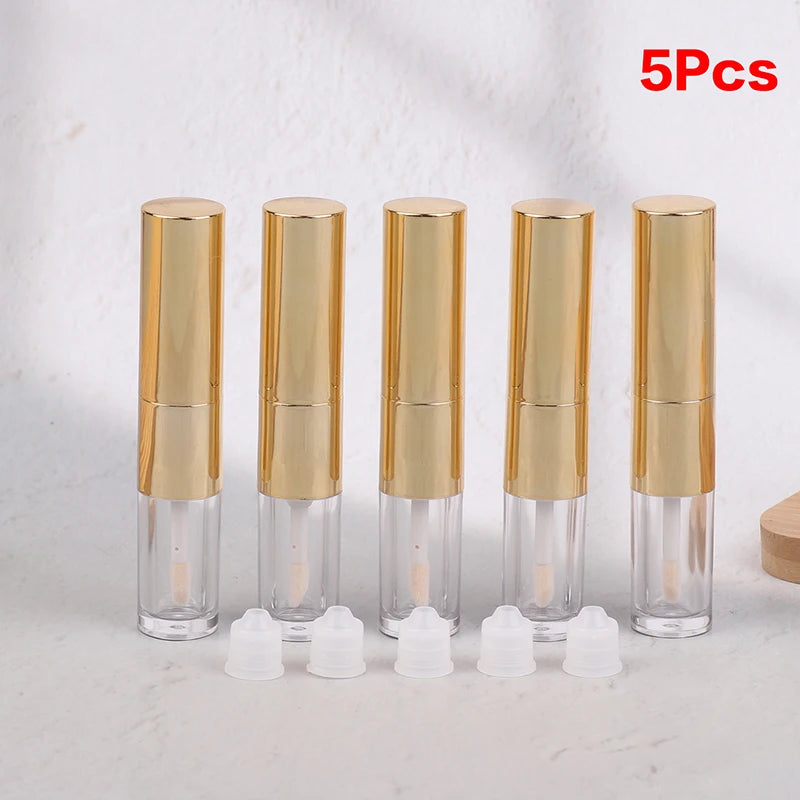 Double-Ended 2.5ml Refillable Lip Gloss Tubes | DIY Makeup Lip Gloss Container QXL 5Pcs