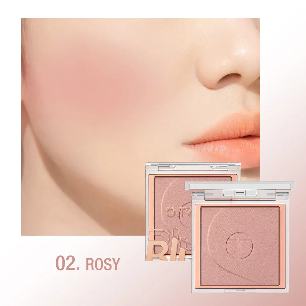 Velvet Matte Blush Compact | Buildable Cheek Tint Makeup Matte Blush Compact QXL 02