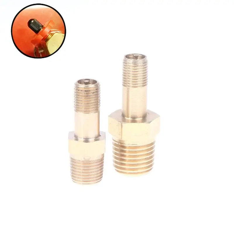 Copper Schrader Valve 1/4 NPT 1/8 NPT M10 Air Compressor Tire Air Fill Valve QXL