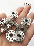 Stainless Steel Bobbins for Brother Sewing Machines – 5/12/24 Pack Sewing Machine Bobbins QXL M495 12pcs