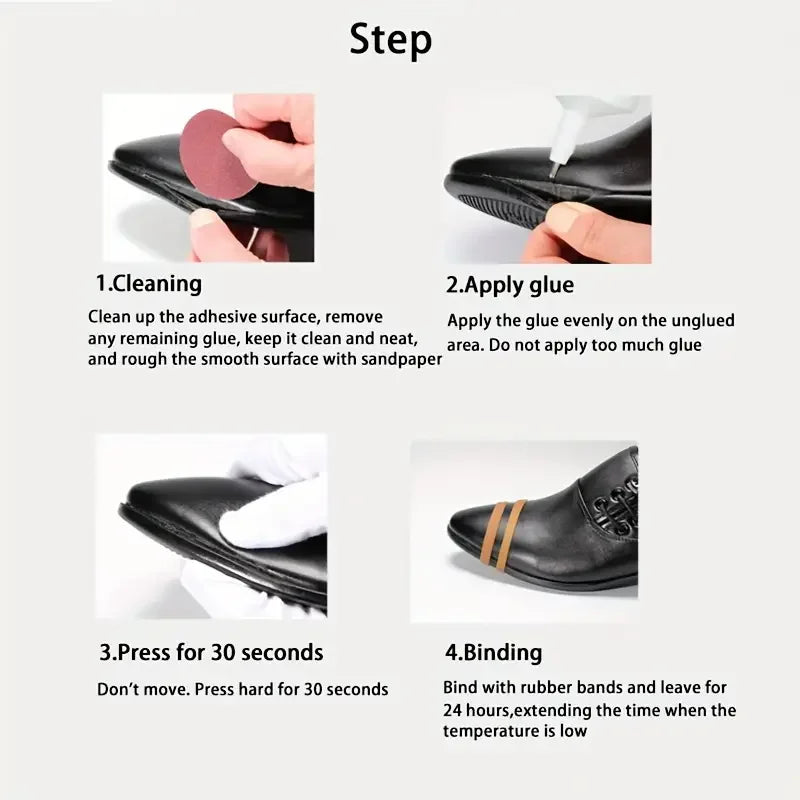 2-Pack Shoe Glue 60ml | Strong Bond for Sneakers & Leather Shoe Repair Adhesive QXL