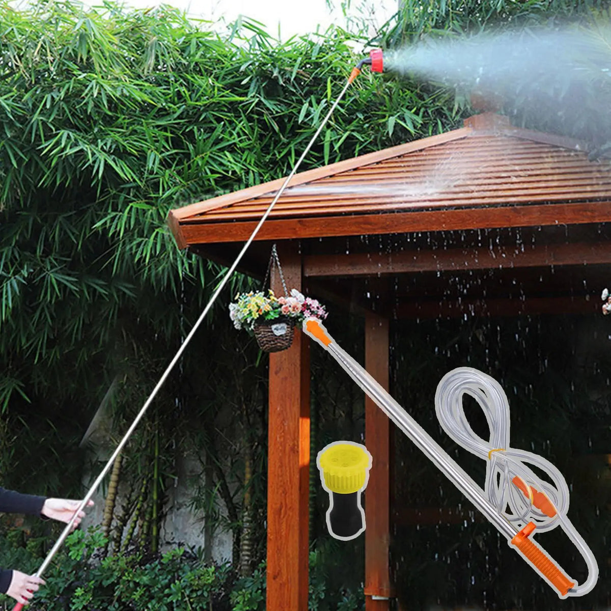 Telescopic Sprayer Wand 50–250cm | Stainless Steel Garden Rod Telescopic Sprayer Wand QXL