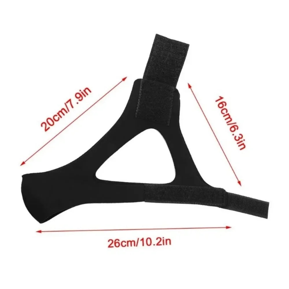 Adjustable Anti-Snoring Chin Strap | Jaw Support Sleep Band Anti-Snoring Chin Strap QXL