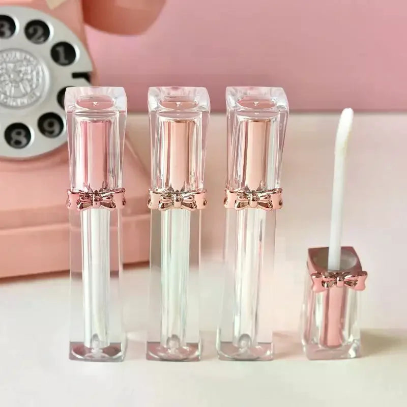 3.5ml Empty Lip Gloss Tube | DIY Bowknot Rose Gold Container Lip Gloss Container QXL