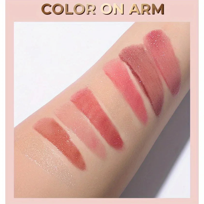 Beauty Glazed Metallic Shimmer Lip Gloss – Waterproof & Long Lasting Metallic Lip Gloss QXL