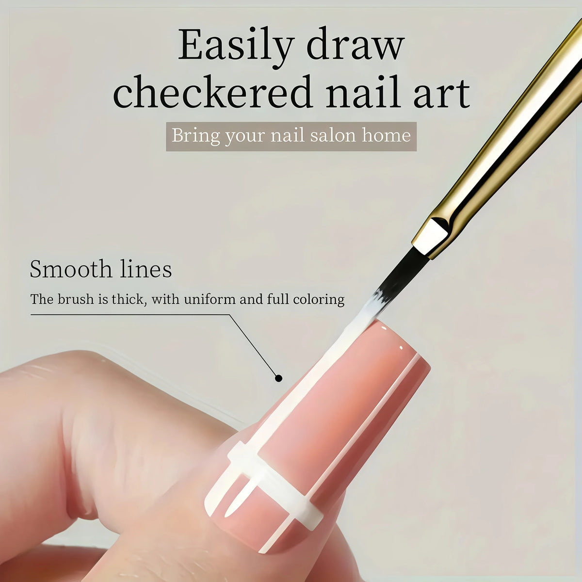 3-Piece Nail Art Liner Brush Set | Acrylic & Gel Painting Nail Art Brush Set QXL