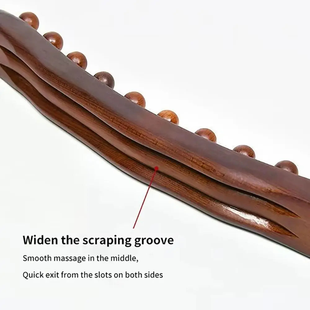 53cm Gua Sha Massage Stick | 59-Bead Back & Neck Massager Body Massage Stick QXL