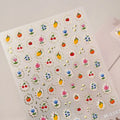 5D Kawaii Butterfly & Star Embossed Nail Art Stickers | NAILFYOU Nail Art Stickers QXL M-1163