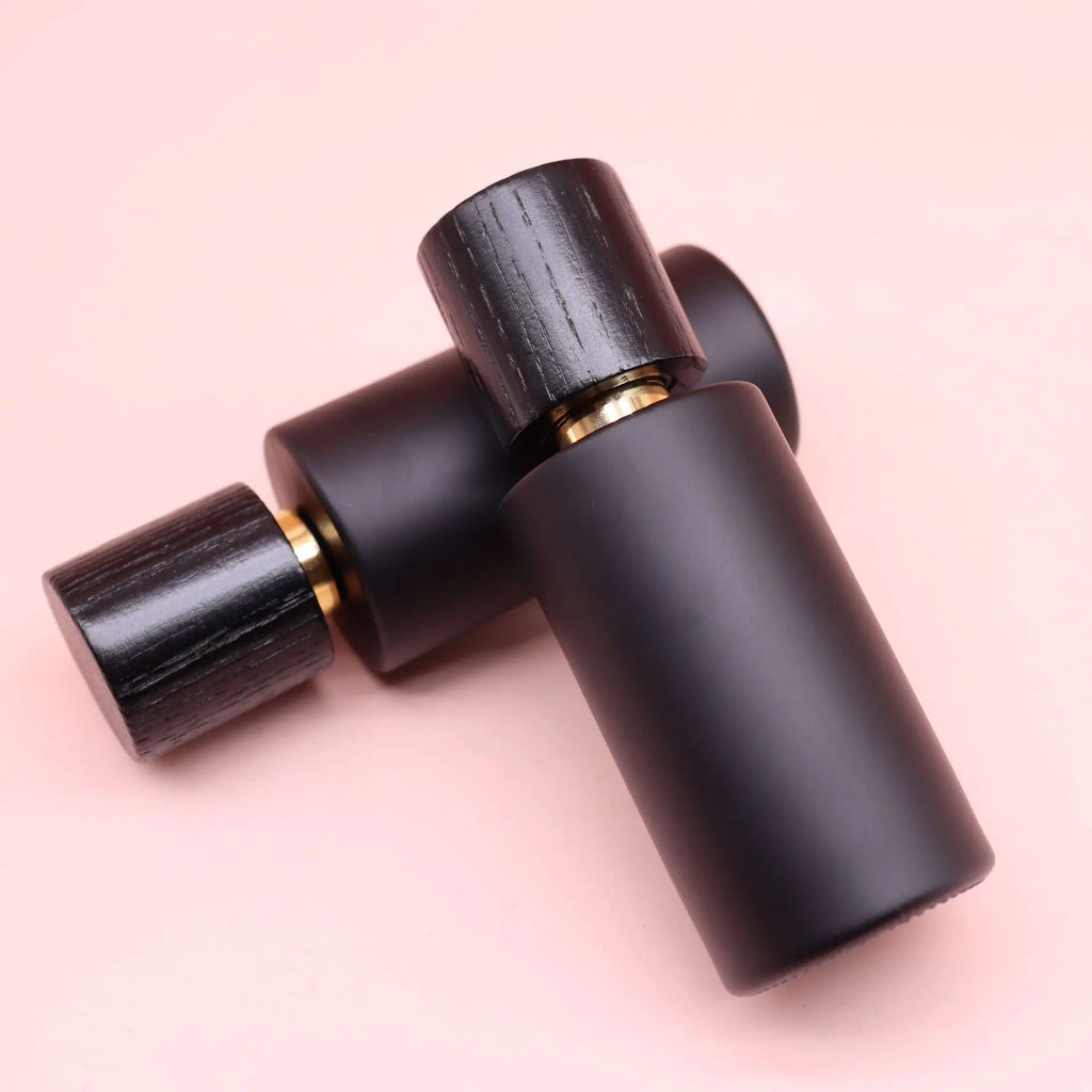 50ml Black Glass Perfume Spray Bottle | Empty Refillable Atomizer Glass Perfume Atomizer QXL 50ML