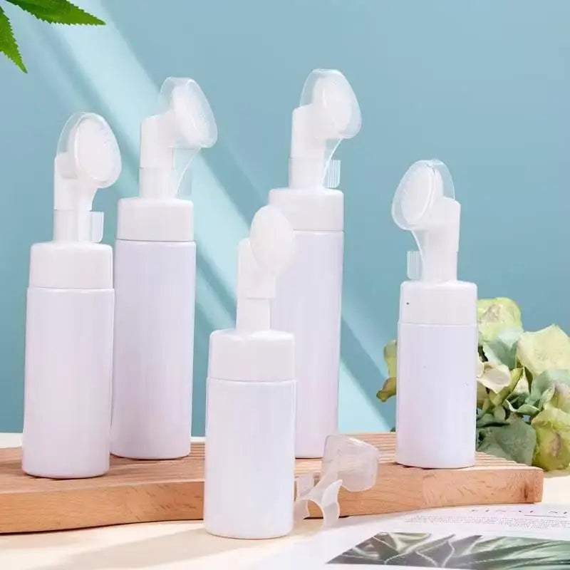 Foaming Mousse Dispenser Bottle + Silicone Brush | 100–200ml Foaming Pump Dispenser QXL
