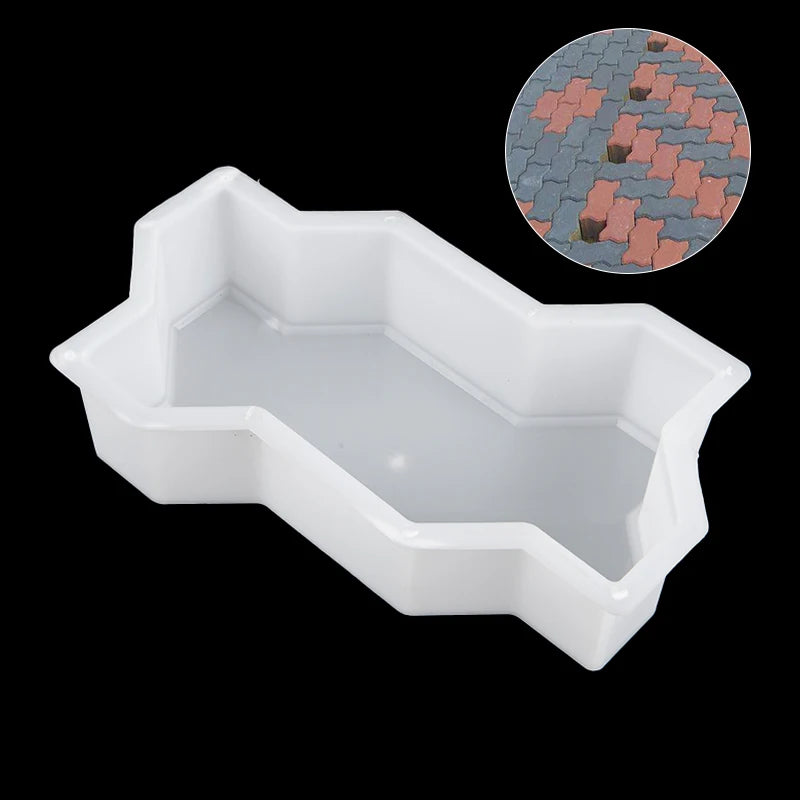 Plastic DIY Concrete Path Maker Mold | Garden Paving Brick Garden Paving Mold QXL