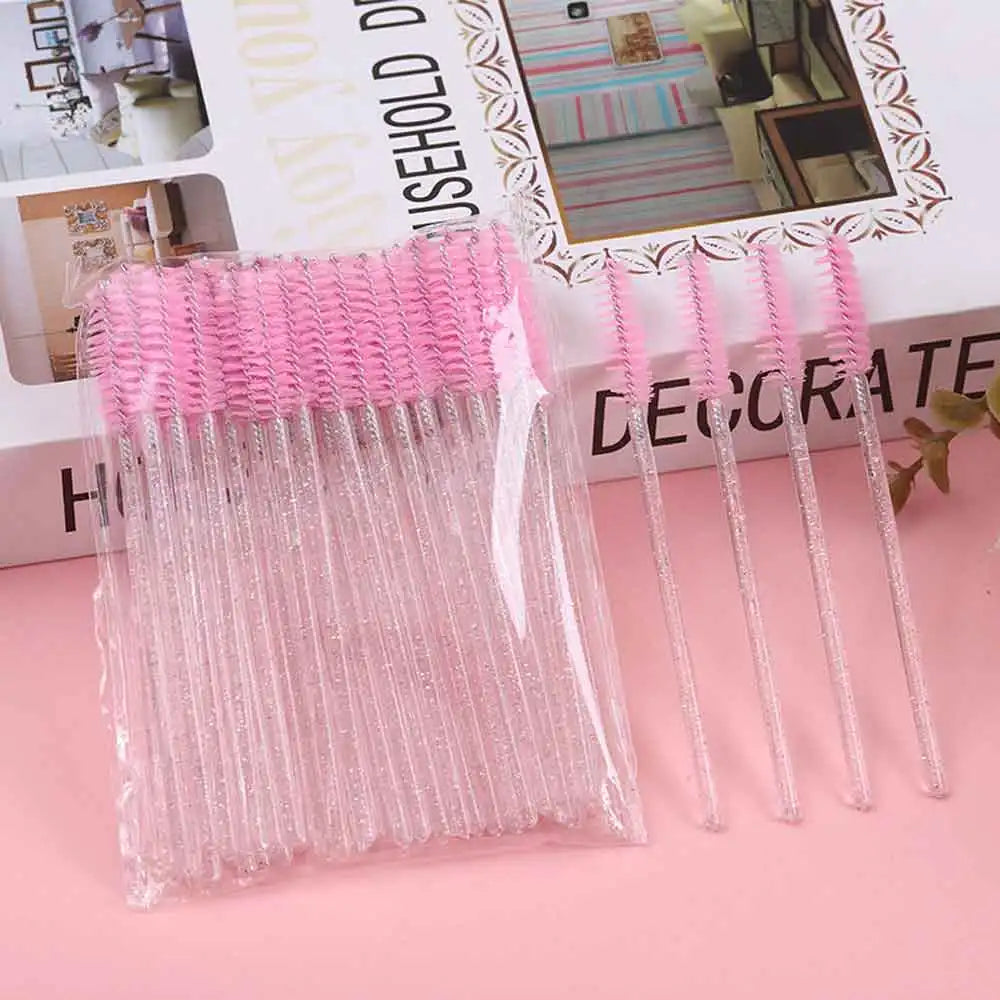 100-Pack Disposable Mascara Wands & Eyebrow Spooler Brushes Disposable Mascara Wands QXL