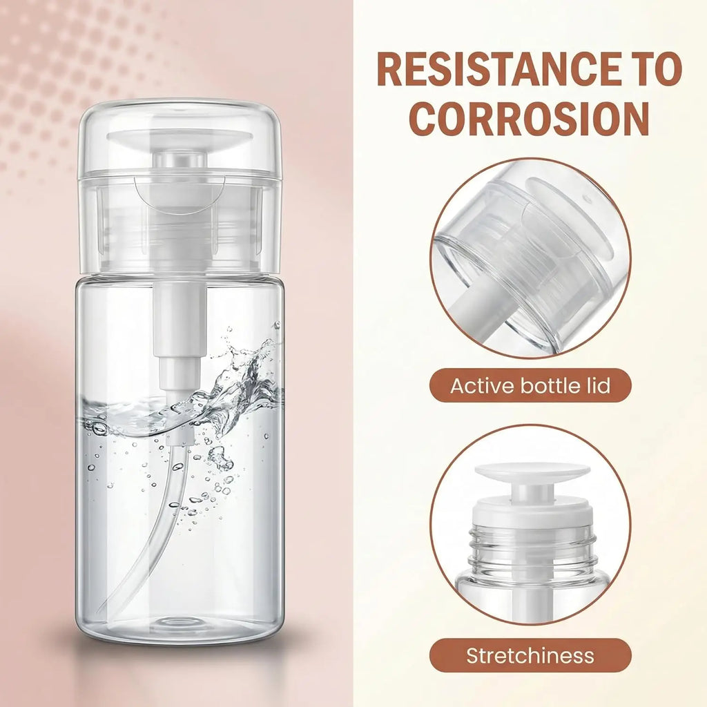Nail Polish Remover Pump Dispenser | Lockable PET Bottle Pump Dispenser Bottle QXL