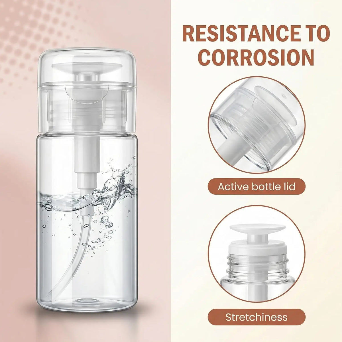 Nail Polish Remover Pump Dispenser | Lockable PET Bottle Pump Dispenser Bottle QXL