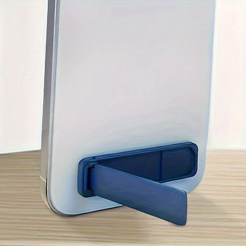 Mini Metal Folding Phone Stand | Adhesive Invisible Desk Holder Phone Stand QXL